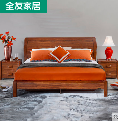 Oriental Style King Size bed/ 66101H-1