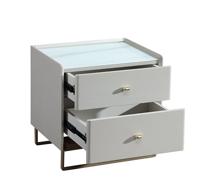 Modern Light Luxury Style Sidebox Nightstand / 805001